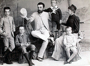 Семья Вакано в 1880г.