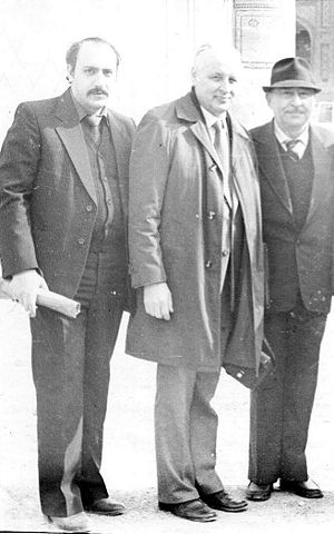 Юрген Эльзнер, Бахрам и Эльдар Мансуровы (Самарканд,1983).JPG